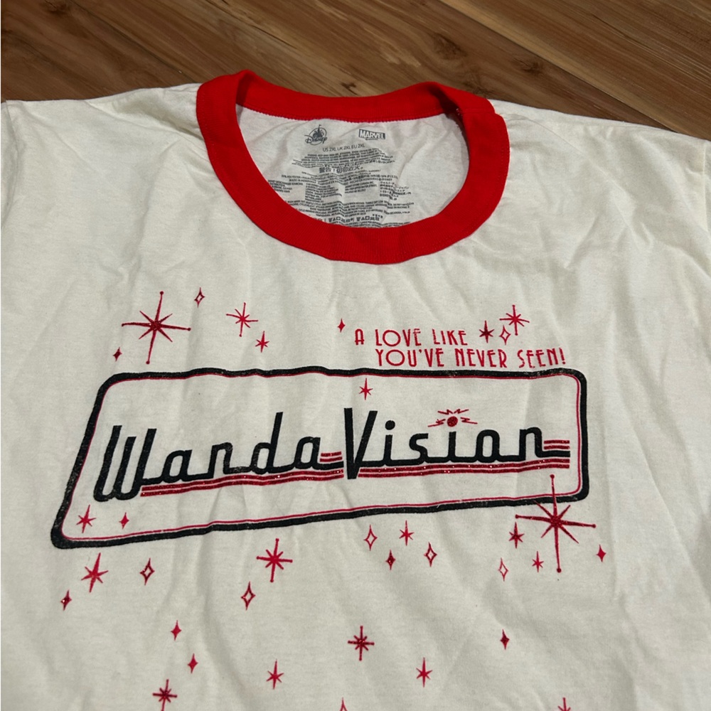 Marvel WandaVison Tv Graphic Ringer Tee Size 2XL - Picture 2 of 3